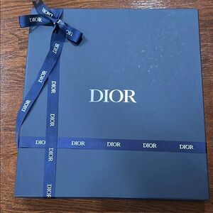 Dior Blue Gift Box with Ribbon